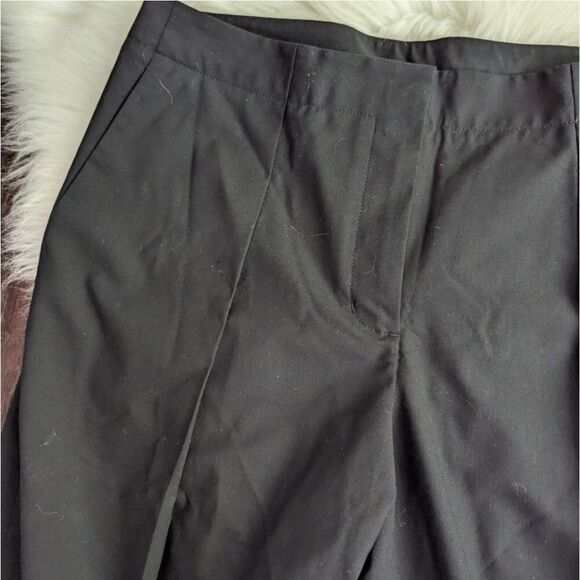 Kit and Ace Wool Silk Pleated Wide Leg Knee Shorts black size Walk the Line 8 - Picture 4 of 7